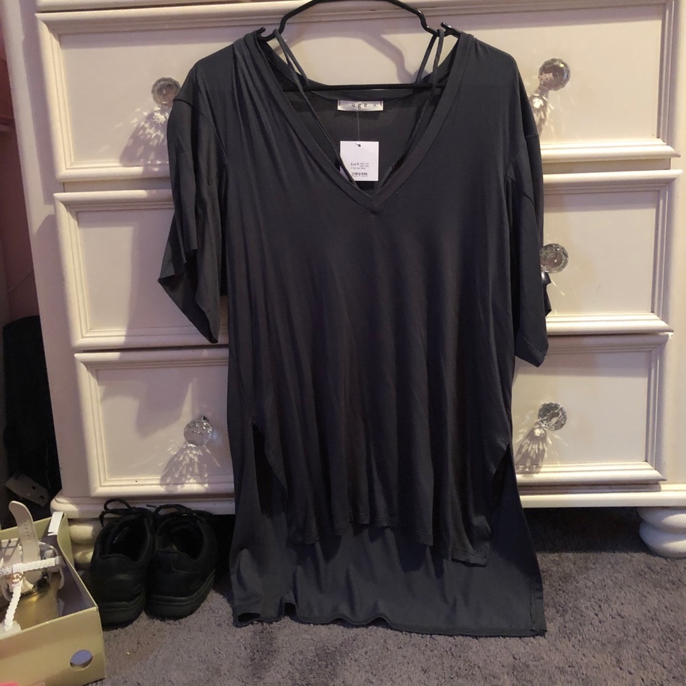 Dark grey shirt